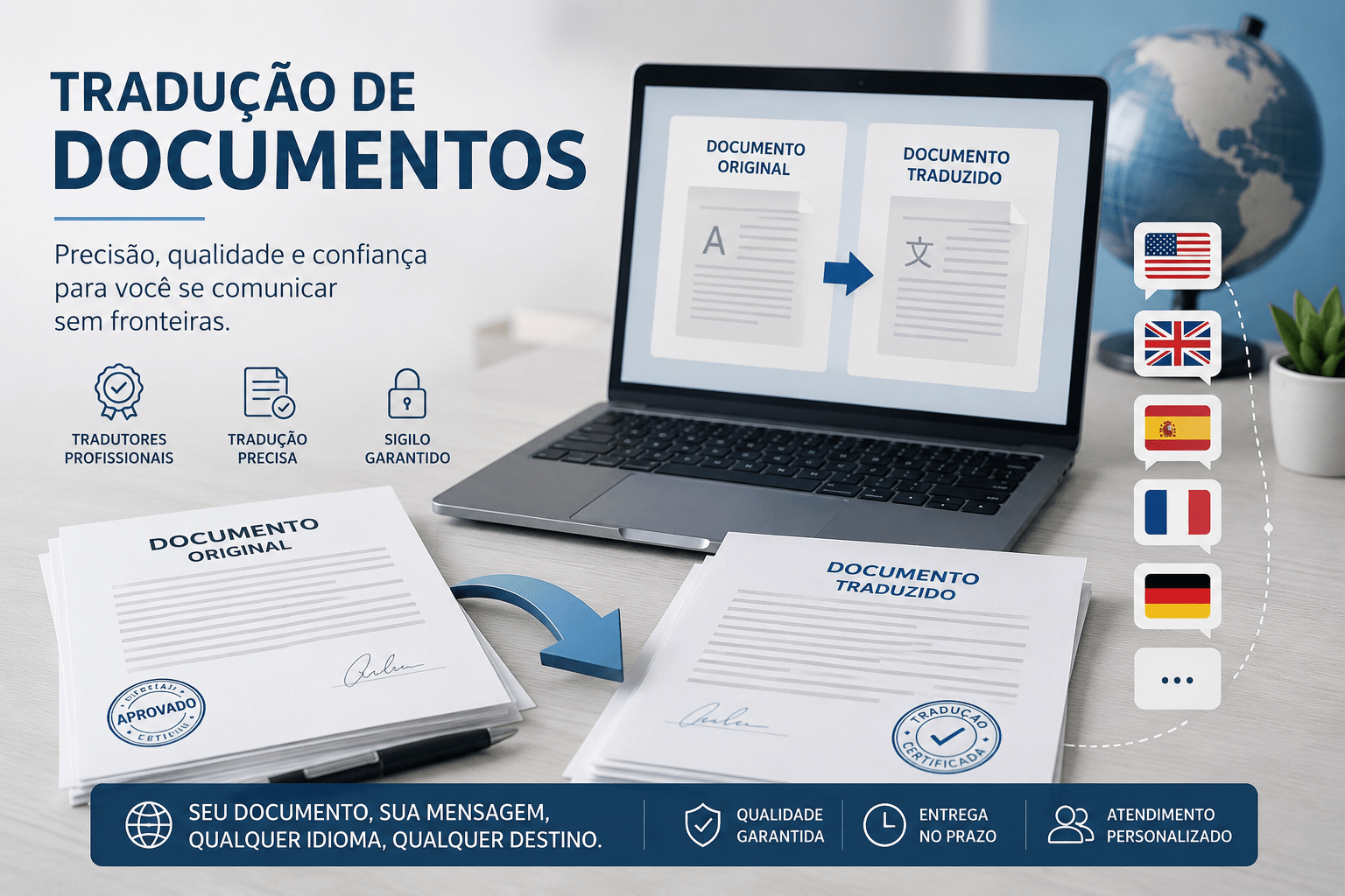 Tradução de Documentos – Simples e Juramentada