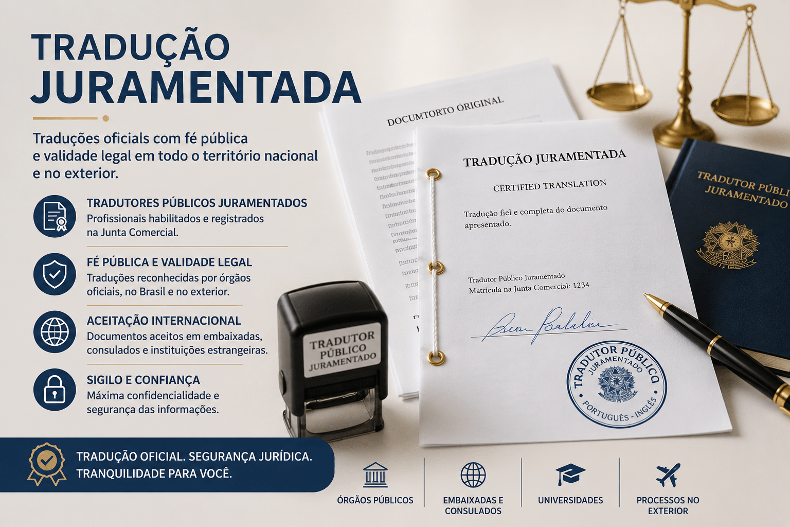 Tradução de Documentos – Simples e Juramentada
