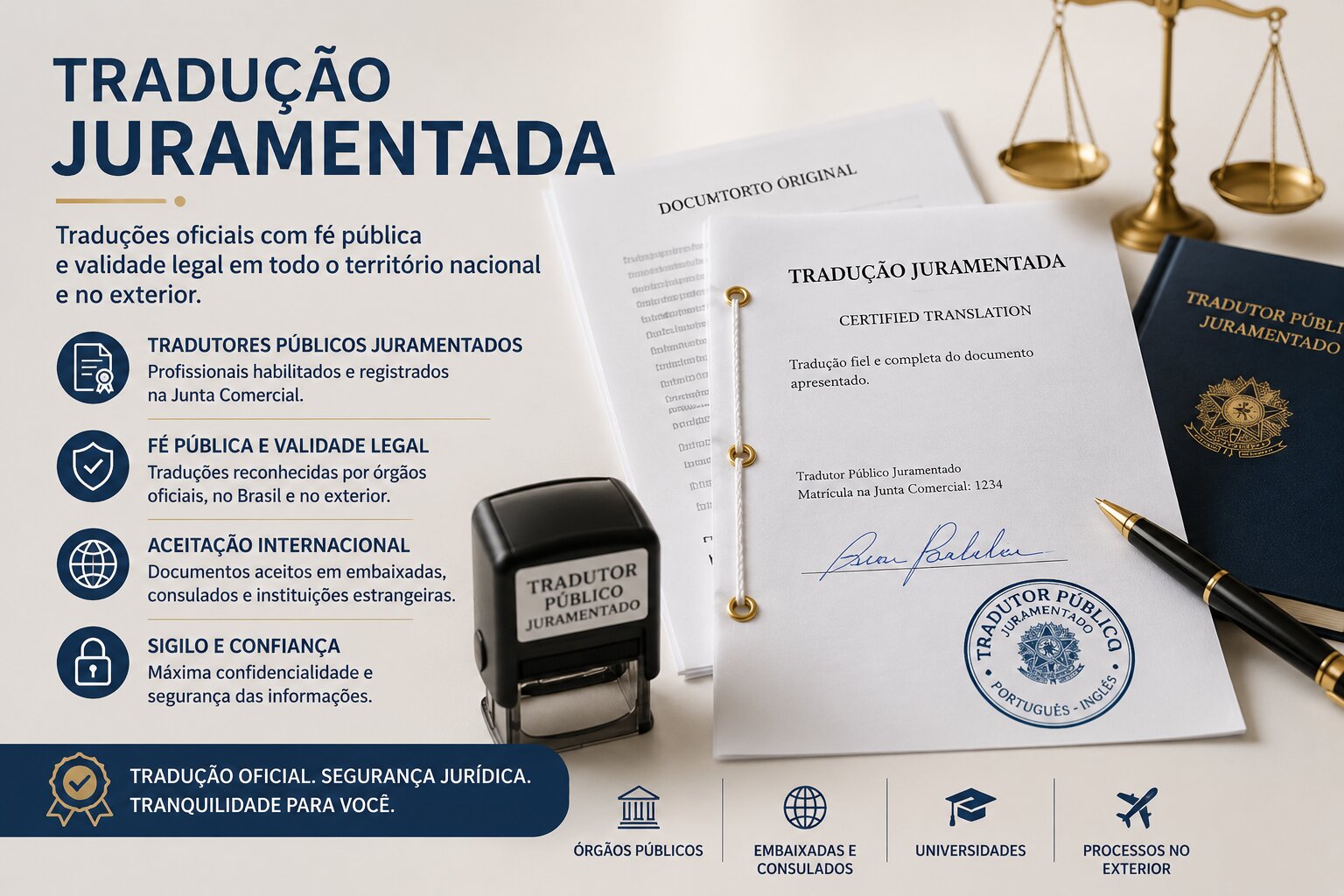 Tradução de Documentos – Simples e Juramentada